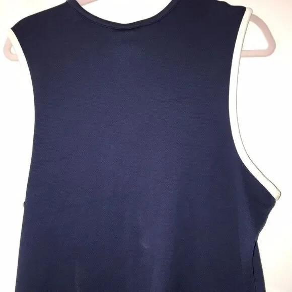 Nike Men's Blue White V-Neck Sleeveless Basketball Jersey Size Medium - Picture 6 of 7